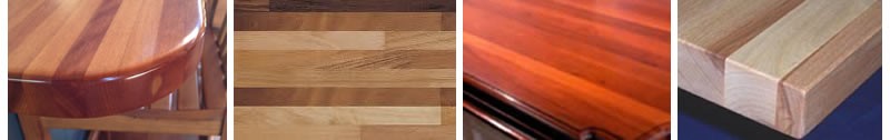 Solid wood benchtops can come in amazing grains, colours and styles.